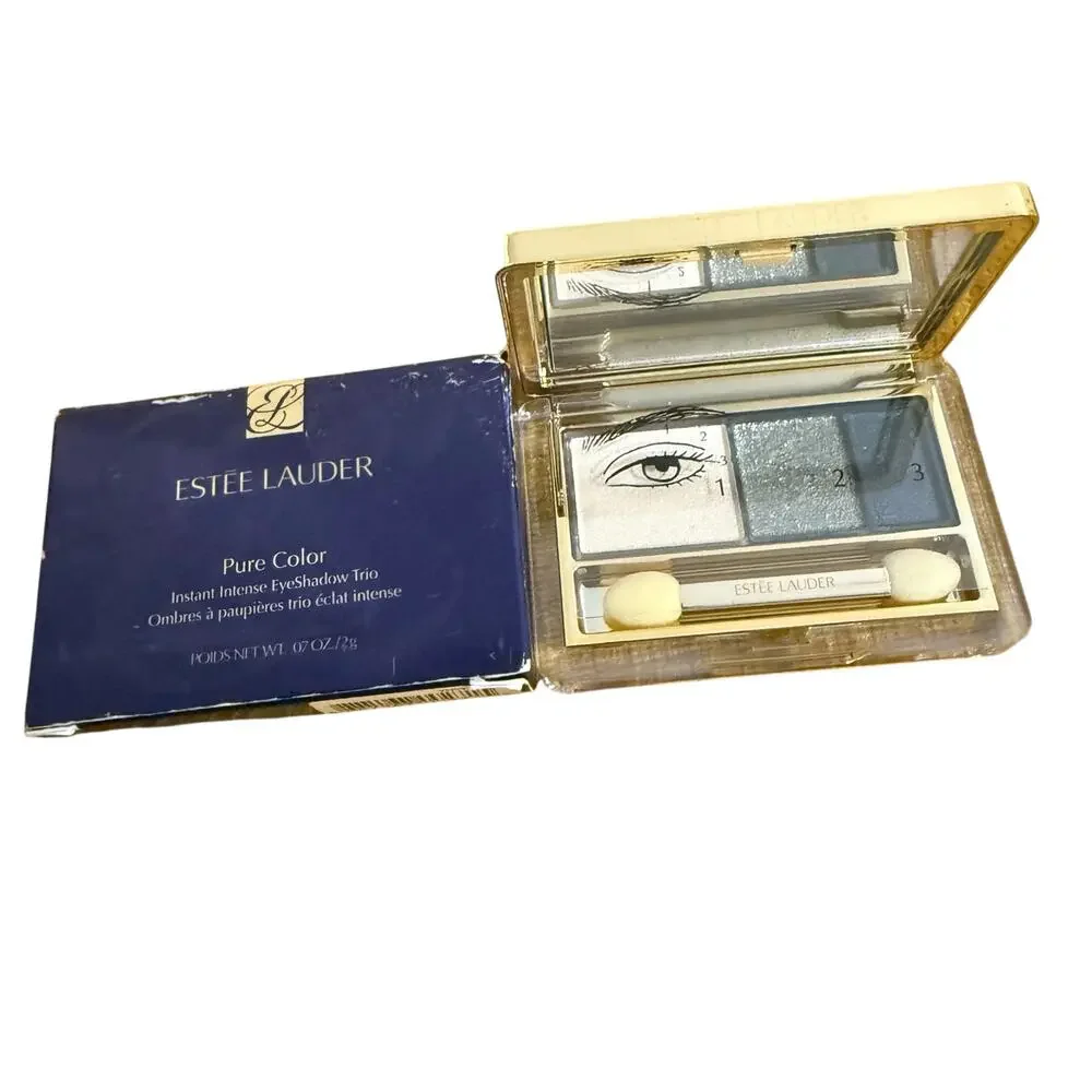 Estee Lauder Pure Color Instant Intense Eyeshadow Trio .07oz NIB- 09 Camo Chrome